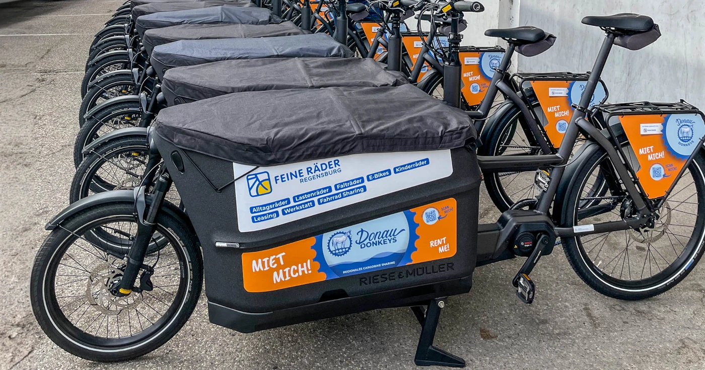 Lastenrad- und E-Bike-Sharing in Österreich – Donau Donkeys